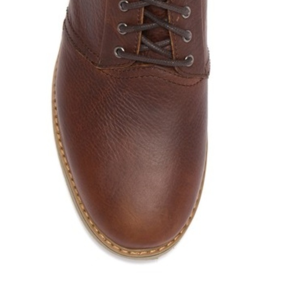 SOLD~Toms Peanut Brown Leather Preston Dress Shoes - Picture 4 of 8